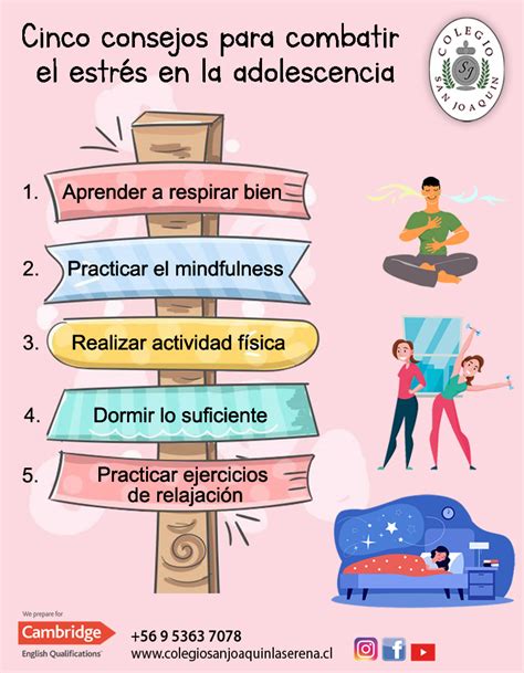 Consejos Para Combatir El Estr S En La Adolescencia Colegio San Joaqu N