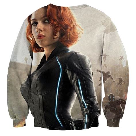 Marvel The Avengers Sexy Black Widow Dope Print Sweatshirt