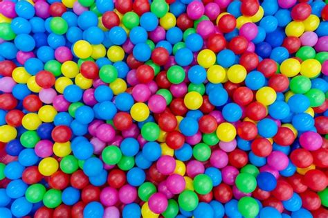 Premium Photo A Lot Of Colorful Plastic Balls In Ball Pool