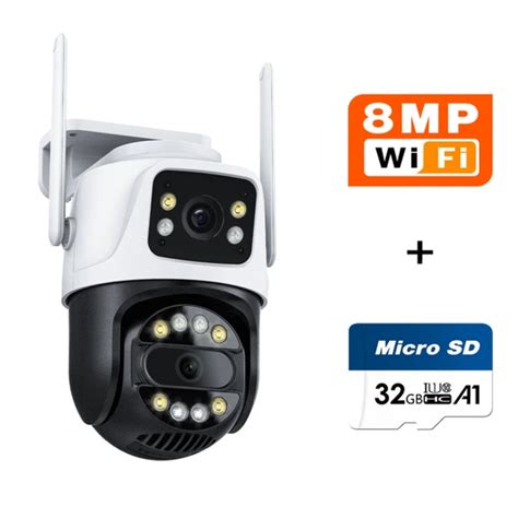 Unmatched Ultra HD 8MP Dual Lens Outdoor PTZ Camera With Top Of The