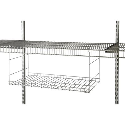 Rubbermaid 24-in x 12-in x 12-in Satin Nickel Wire Shelf Kit in the ...