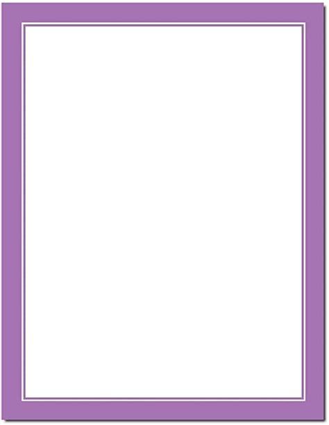 Basic Border Letterhead Laser Inkjet Printer Paper Brights Purple