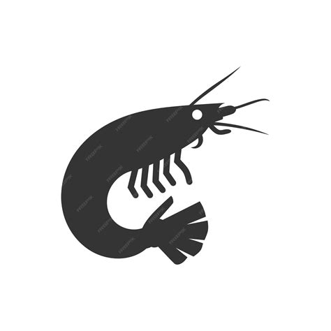 Premium Vector Shrimp Icon On White Background Simple Vector Illustration