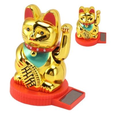 JAPOŃSKI KOT MANEKI NEKO CHIŃSKI SZCZĘŚCIA SOLAR 12592779902