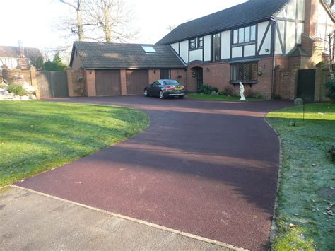 Red Tarmac Driveway Kingswood Surrey Driveway Design Tarmac