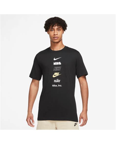 T Shirt Manches Courtes Homme Nike M Nsw Tee Club Hdy Pk Noir Sport