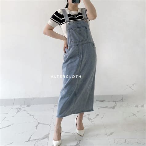 Jual Alter Cloth Mooji Overall Skirt Baju Kodok Korea Polos Rok