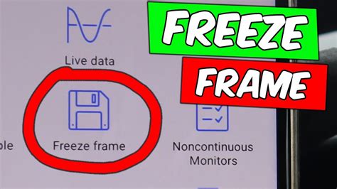 What Is Freeze Frame Data On Obd Scanner Youtube