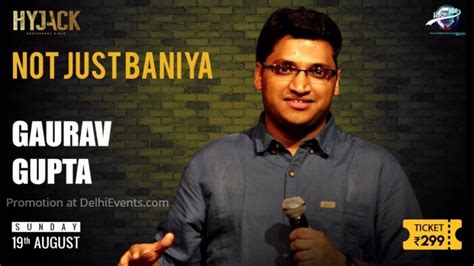 COMEDY SHOW "Not Just Baniya" Hinglish stand-up comic act by Gaurav ...