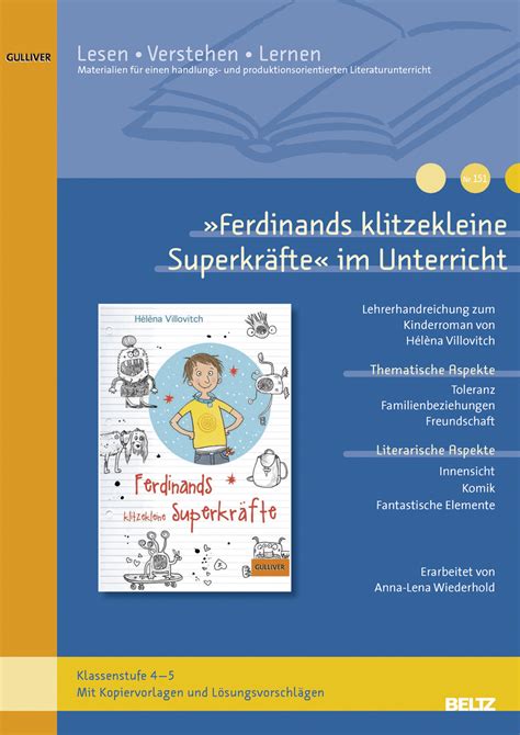 Ferdinands Klitzekleine Superkr Fte Im Unterricht