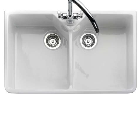 Rangemaster Rangemaster Double Belfast Cdb800wh Ceramic Sink Kitchen