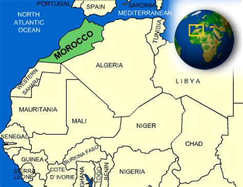 Map Of Morocco Countryreports