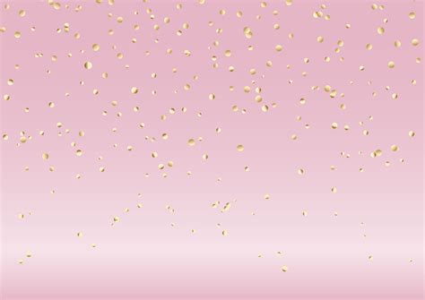 Falling gold confetti on pink background 267422 Vector Art at Vecteezy