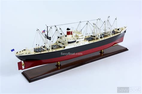 American Scout C 2 Cargo Ship Handcrafted Wooden Model Boat