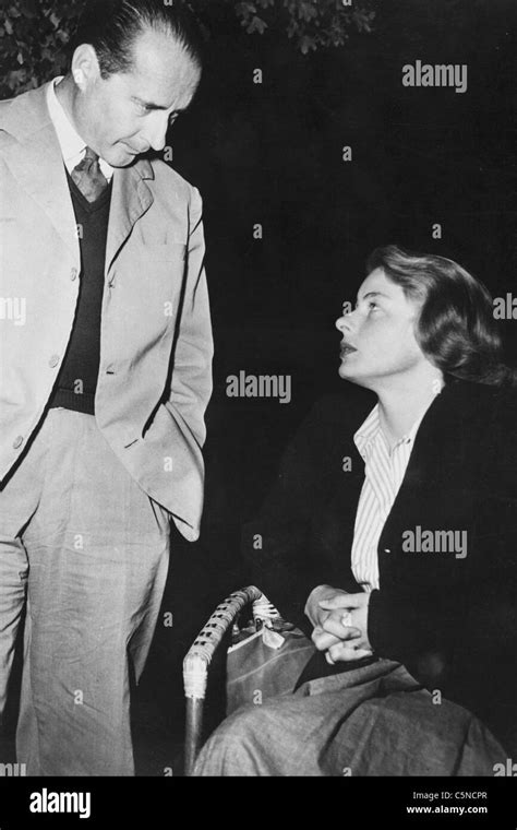 Ingrid Bergman Et Roberto Rossellini Banque De Photographies Et D
