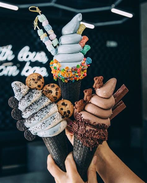 Bae's soft serve cones offer elaborate toppings. - CultureMap Houston