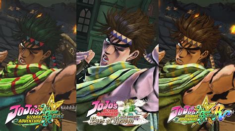 Battle Tendency Character Comparison Jojo All Star Battle Vs Eyes Of