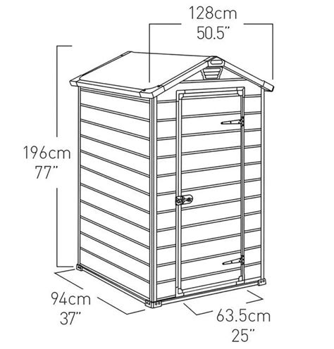 Keter Manor 4x3ft Shed Essex Discount Furniture