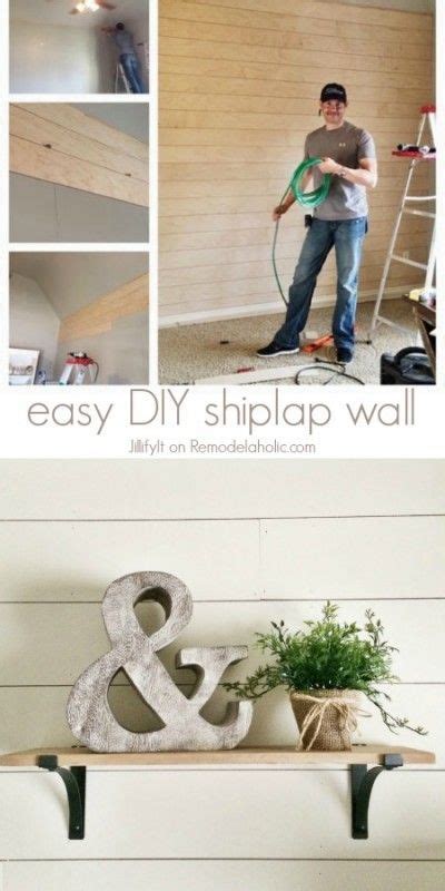 Easy Diy Shiplap Wall Tutorial An Inexpensive Way To Add Character