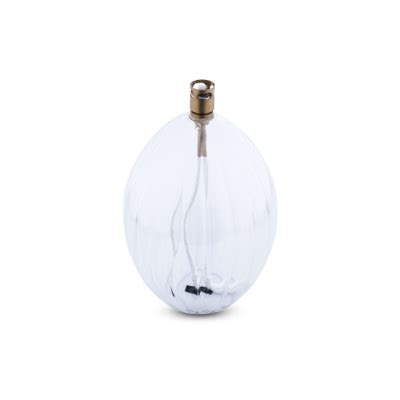 Lampe Huile Ovale Stri E En Verre Periglass Maison Simon