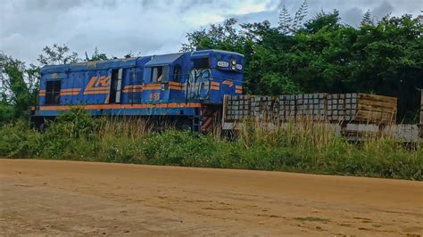 TREM DE SERVIÇO Locomotiva G12 4155 E 5 Vagões Carregados De