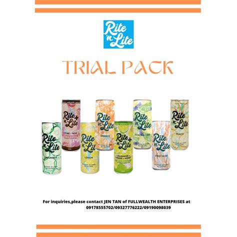 Rite N Lite Trial Pack 8 Flavors Lazada Ph