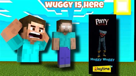 Mincraft But Huggy Wuggy And Herobrine Is Here Youtube