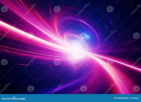 Mesmerizing Streaks Of Light Dance Through The Cosmos Generative Ai Stock Image Image Of