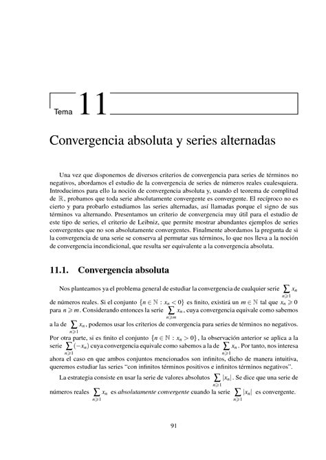 Solution Convergencia Absoluta Y Series Alternas Studypool