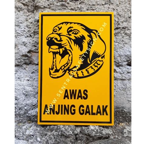 Jual Rambu Awas Anjing Galak Di Lapak SENTRAL SAFETY SIGN Bukalapak