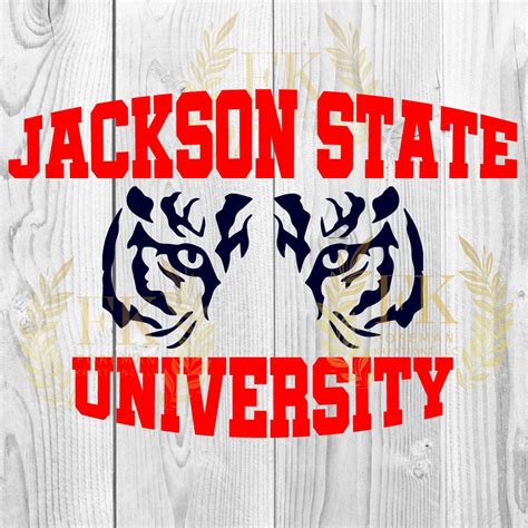 Jackson State University Tigers Svg Jsu Theeilove Jackson Etsy