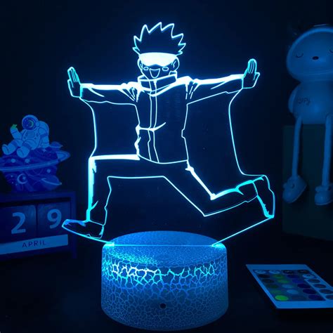 Japanese Anime Jujutsu Kaisen D Led Lamp Satoru Gojo Figure Led Night