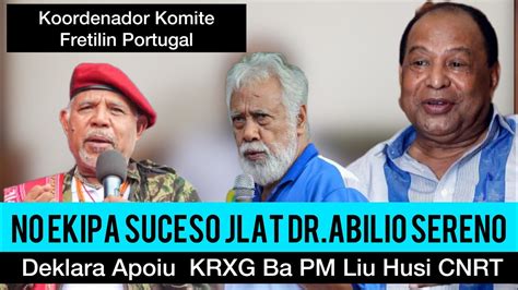 Dr Ab Lio Sereno Kordenador Fretilin Portugal Ekipa Suceso Jlat Rma