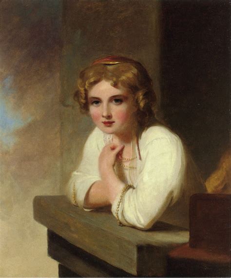 Peasant Girl Painting Thomas Sully Oil Paintings