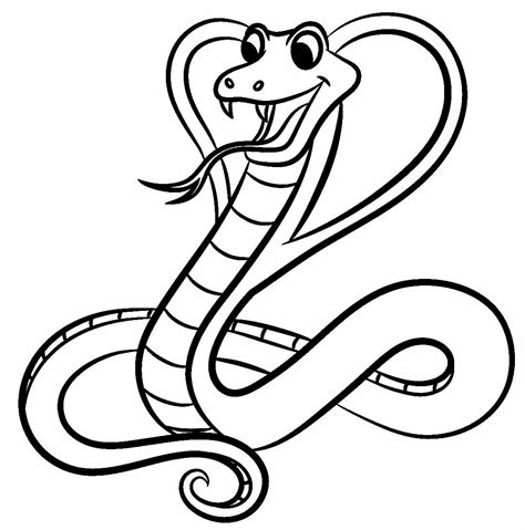 Desenhos Da Cobra Naja Para Colorir Bora Colorir