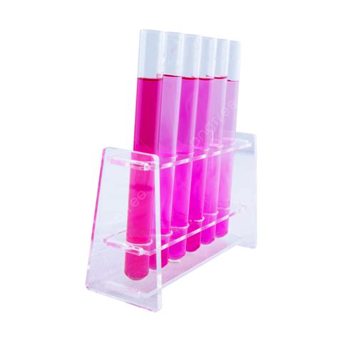 A Set Of Red Gradient Potion Test Tubes Placed Sideways Potion