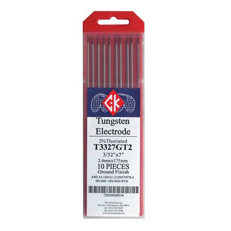 Ck® 2 Thoriated Tungsten Red Tip™ Simpleweld