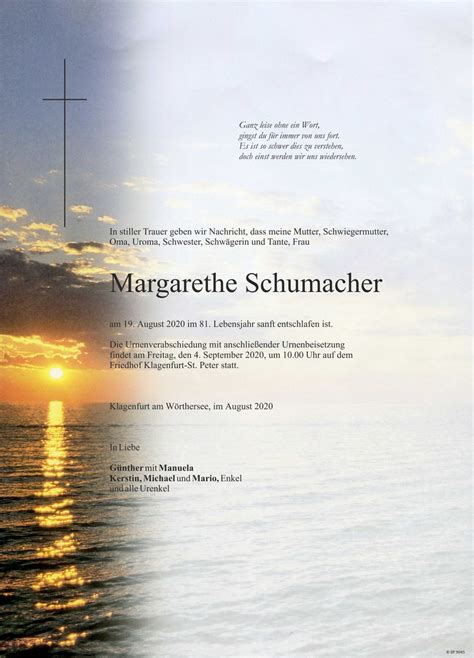 Parte F R Margarethe Schumacher Pax Requiem