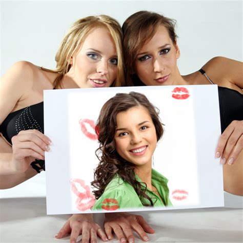 Blonde And Brunette Online Funny Effect To Create A Photo Joke