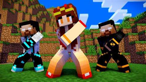 Herobrine Brothers And Mermaid Dance Challenge Minecraft Animation