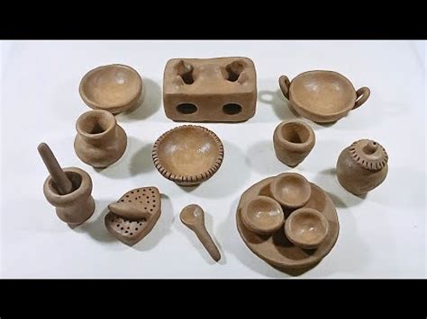 Amazing Technique Make Handmade Kitchen Set With Clay Miniature Clay