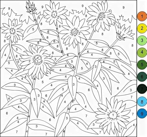 Free Printable Paint By Numbers For Adults Free Printable Templates