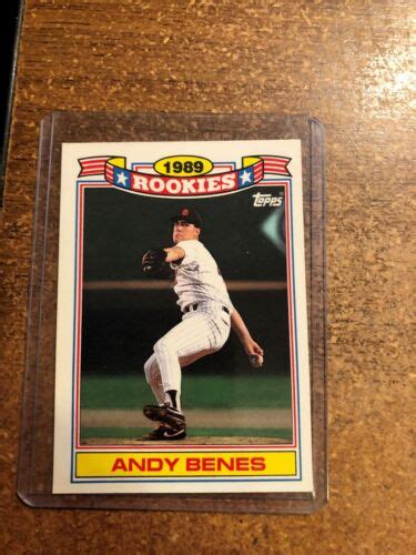 Topps Baseball Rookies Commemorative Set Andy Benes Ebay