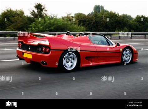 Red Ferrari F50 supercar Stock Photo - Alamy