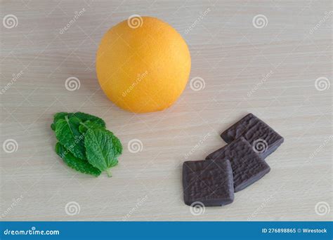 mint chocolat  orange stock image image  white