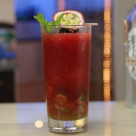 Strawberry Mojito Pitcher Passion Fruit Mojito Tropical Mixed Drinks