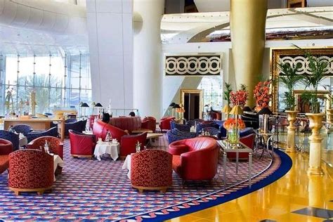 Afternoon Tea At Sahn Eddar Lobby Lounge In Burj Al Arab Dubai