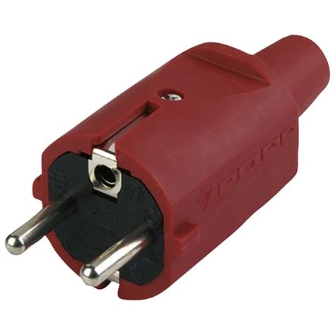 REV Schutzkontakt Stecker 250 V Rot Hagebau De