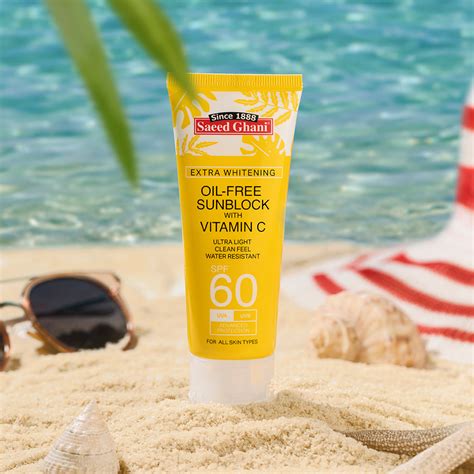 Buy Sunblock Spf 60 With Vitamin C Skincare Saeed Ghani