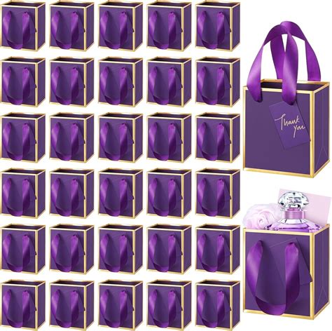 Amazon Yeaqee Pcs Mini Metallic Paper Gift Bags With Handles